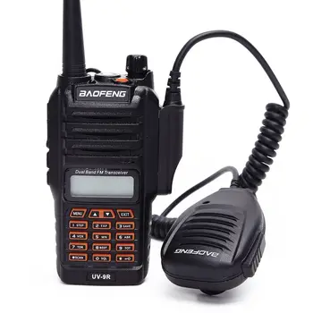 ASV Umăr Difuzor Microfon pentru BAOFENG A58 BF-9700 UV-9R plus V-XR GT-3WP R760 82WP Impermeabil Walkie Talkie Ham radio Microfon
