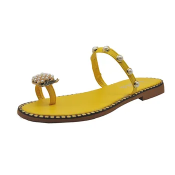 Vara Femei Pantofi Sandale Papuci de Ananas Perla Cutat Plus Dimensiunea Slide-uri de Pantofi de Femeie Chaussure Femme sandalias mujer 2020
