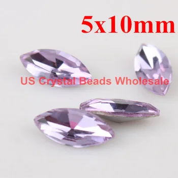 Transport gratuit! En-gros 100buc/lot AAA de calitate SUPERIOARĂ 5X10mm cristale marquise fantezie pietre de culoare violet F1417