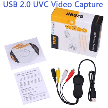 EZCAP USB Audio Video Captura USB 2.0 UVC AV Înregistrare ,Convertor Video Analog în Format Digital ,Pentru Windows, MAC OS Linux