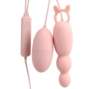 Anal Plug Vibrator Biberon Lins G-Spot Masaj Vibrator Ou Limba Vibratoare Alimentare USB Stimulator Clitoris Jucarii Sexuale pentru Femei