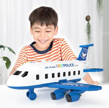 Copii Parcare Jucarii Pentru Copii De Simulare A Urmări Inerție Aeronave Avion De Pasageri Avion Masina Poveste Muzica Copii Jucărie Cadou
