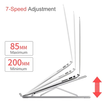 Aliaj de aluminiu Reglabil PC Laptop Stand Pliant Portabil pentru Notebook-uri MacBook Calculator Suportul 11-17 inch Laptop Stand Titular