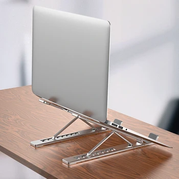 Aliaj de aluminiu Reglabil PC Laptop Stand Pliant Portabil pentru Notebook-uri MacBook Calculator Suportul 11-17 inch Laptop Stand Titular