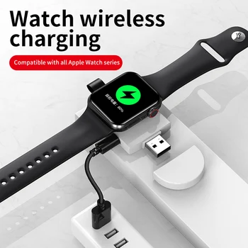 Magnetic Încărcător Wireless Qi pentru Apple Watch 6 Buzunarul Magnet de Încărcare Rapidă Magnet Adaptor pentru iWatch Seria 6 5 4 3 2 1 Încărcător