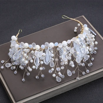 Nou Super-Zână Floare de Cristal Coroanei Mireasa Frizură Nunta Handmade hairband mireasa Accesorii de par