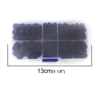 Doreen Cutie Lava Rock ( Naturale ) Margele Negre Mixte Manual DIY Face Bijuterii Constatările 13mm - 4 mm Dia.,1 Cutie (Aproximativ 270 Buc)
