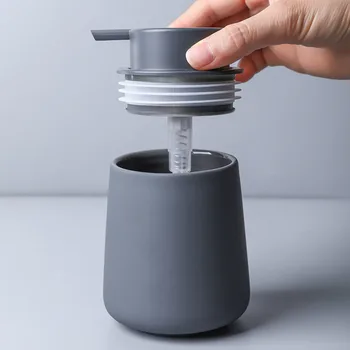 Ceramice Solide Săpun De Mână Sticla Dispenser Sapun Lichid Sticla De Lotiune De Distribuire Pompa Cani Ceramica Pentru Baie Set