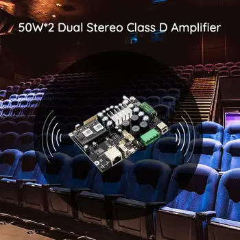 Up2stream AMP V3 WiFi si Bluetooth 5.0 HiFi Stereo Class D digitale multiroom audio amplificator de bord cu Spotify Airplay Egalizator