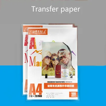 A3 A4 100sheets/set Imprimare cu Jet de cerneală de Sublimare Transfer Termic Hârtie fotografică de Transfer Termic Hârtie fotografică T-shirt de Copt Ceașcă de Hârtie