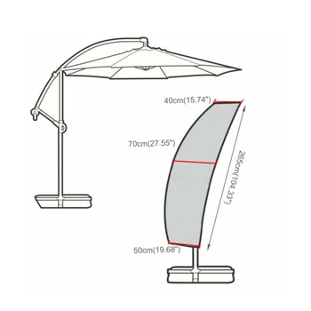 Noi Terasă În Aer Liber Parasolar Umbrela Capac Consolă Impermeabil Grădină-Umbrelă Acoperă Parasolar Umbrela Accesorii ProtectiveCover