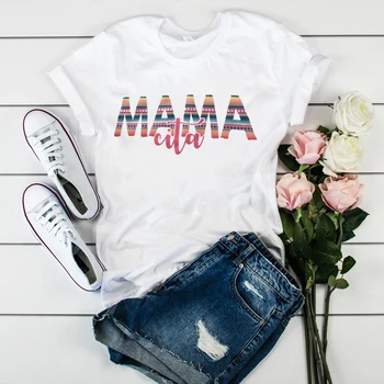 Femei Mama Mama Leopard Scrisoare de Imprimare Mama Îmbrăcăminte Tricouri Topuri Grafic Femei Femei Femei Lady T-Shirt Tumblr Tricou T-shirt