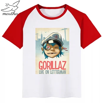 BoysGirls Gorillaz Desene animate de Imprimare Tricou Copii Haine Copii Vara Maneca Scurta Copii T-shirt
