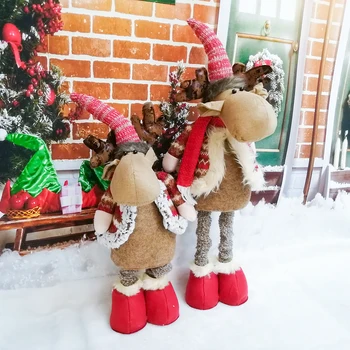 Vacanță de crăciun Decoratiuni Partid Păpuși cu Picioare Telescopice Home Hotel Ornamente Cadouri de Anul Nou Moș Crăciun Păpuși Mos craciun/Snowm