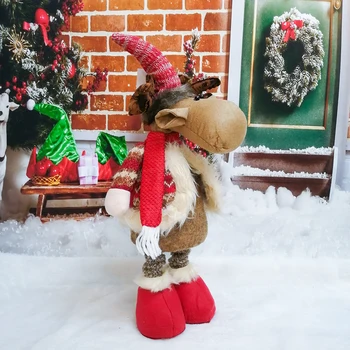 Vacanță de crăciun Decoratiuni Partid Păpuși cu Picioare Telescopice Home Hotel Ornamente Cadouri de Anul Nou Moș Crăciun Păpuși Mos craciun/Snowm