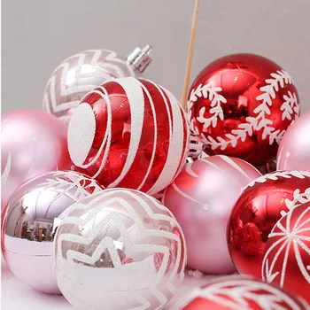 2020 Nou Crăciun Alb Pur Mingea Forma de Copac în formă de Pendant Baubles de Pluș Spuma Ornament 24/30buc