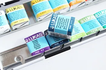 Lukas Solid Vopsea Acuarelă Import Germania 24 Culori Transparente Profesionale Apă De Culoare Schiță Portabil De Artă