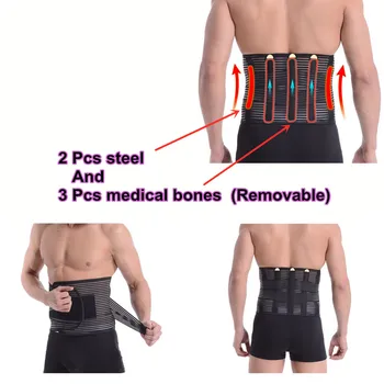 Lombara Cu Bretele Support Belt Respirabil Bandaj De Protecție Spate Talie Centura De Sprijin De Îngrijire A Sănătății De Înaltă Elastic