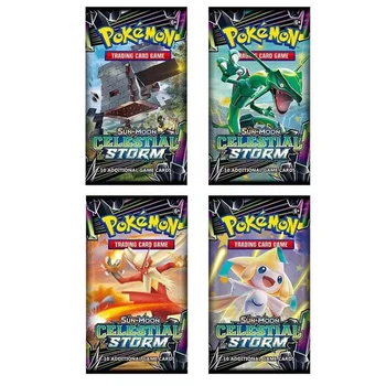 324Pcs/set Carduri Pokemon TCG:Celestial Furtuna Booster Box Joc de cărți de Tranzacționare Carte Jucarie