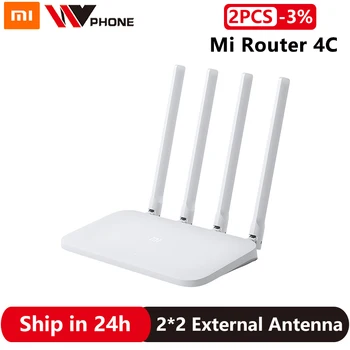 Xiaomi Mi Router 4C WiFi Wireless 300Mbps, 2.4 Ghz WiFi 802.11 b/g/n 4 Antene de Bandă APLICAȚIE de Control de Rețea, Repetor