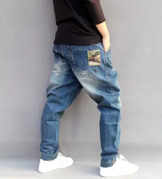 Moda Streetwear Barbati Blugi se Potrivesc Vrac Îmbinat Designer Harem Blugi 2020 Bărbați Pantaloni Hip Hop Joggeri Blugi Homme w246