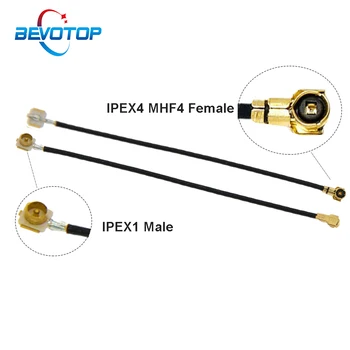 10BUC IPEX CABLU Plug de sex Masculin IPEX1 să IPEX4 MHF4 u.fl IPX Feminin Conector Jack RF0.81 Coaxial Jumper WIFI 3G 4G Produsului Cablu