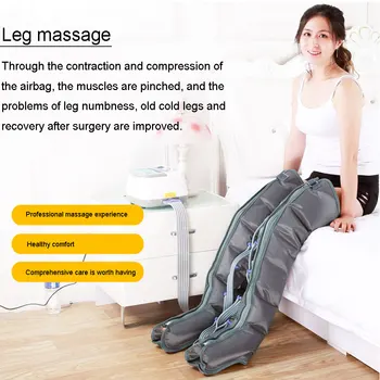 Șase-cavitate pneumatică picior masaj fizioterapie instrument brațul de talie relaxare promovarea circulatia sangelui corp aparat de masaj