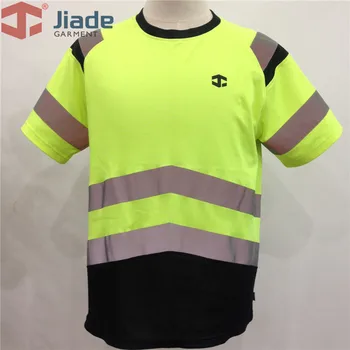 Jiade Adult Vizibilitate Mare T-shirt Scurt T-shirt pentru Bărbați ReflectiveT-shirt EN471 tricou ANSI tricou transport gratuit