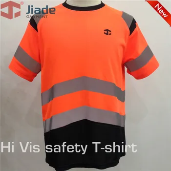 Jiade Adult Vizibilitate Mare T-shirt Scurt T-shirt pentru Bărbați ReflectiveT-shirt EN471 tricou ANSI tricou transport gratuit