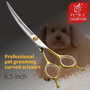 Fenice 6.5 inch Profesionale de Ingrijire Shears Foarfece Curbe pentru Câini Japoneză 440C Instrumente de Tăiere pentru animale de Companie Cosmetician