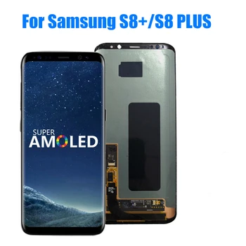 ORIGINAL AMOLED LCD Pentru SAMSUNG Galaxy S8+ Plus G955U G955F Display Touch Screen Digitizer Cu Mort Dot mic burn-umbre