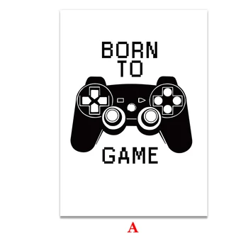 2019 Nou Design Băieți Joc De Imprimare Poster Ilustrare Arta Gamer Citate Arta De Perete Panza Pictura Pentru Acasa, Camera Pentru Copii Decor