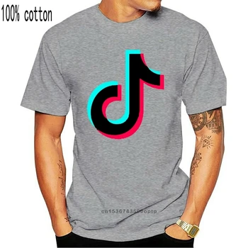 TicTok Tic Tok Logo-ul de Muzică App Neoficial Barbati Femei Unisex T-shirt 2749