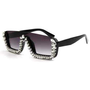 Piața de Lux Stras ochelari de Soare femei 2020 Doamnelor Cristal ochelari de Soare pentru Barbati ochelari de vedere Pentru Femei UV400 Oculos