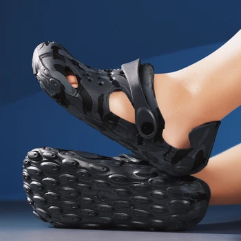 Gaura de vară Pantofi Bărbați Respirabil Camuflaj Barbati Sandale la Modă de Agrement Drag Pantofi de Plajă în aer liber Lightweight Slip-On Mocasini