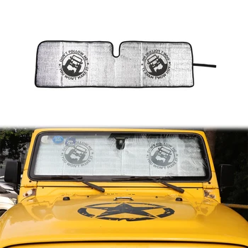 Pentru Jeep Wrangler TJ 1997-2006 Parbriz Parasolar Capac de Izolare Parasolar Anti UV Auto Interioare Accesorii Folie de Aluminiu