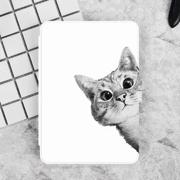 Tableta Caz pentru Kindle Paperwhite 4 10 2018 Elibera Pisica Drăguț PU Capac din Piele se Potrivesc Pentru Paperwhit 2/3 cu Auto Sleep/Wake Up