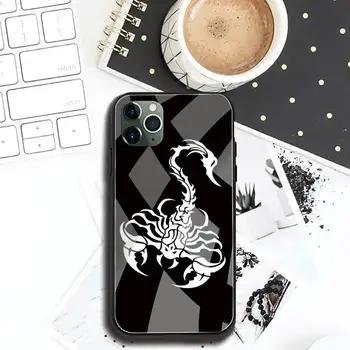 Animale crab scorpion Caz Telefon din Sticla Temperata Pentru iPhone 11 XR Pro XS MAX 8 X 7 6S 6 Plus SE 2020 caz