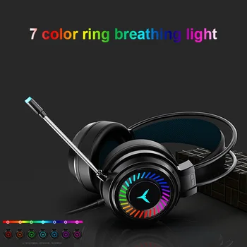Stereo Gaming Headset 7.1 Virtual Surround Bass Jocuri Cască Căști Cu Microfon LED Lumina Pentru Calculator PC Gamer