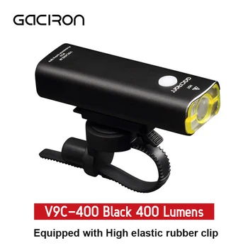400 Lumeni Biciclete Faruri Bicicleta Lanterna LED-uri USB Reîncărcabilă Lumina din Față Ciclism Lampa Cu W05 Red Tail Light Set GACIRON