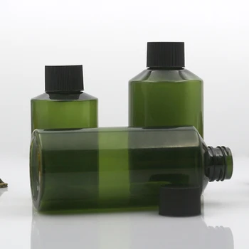 10buc Ambalaje Sticla Goală Cosmetice, Sticle de coca-Cola Capac de culoare Verde Închis Plastic PET de unică folosință Tub Recipient de 50 ml 100 ml 150 ml 200 ml
