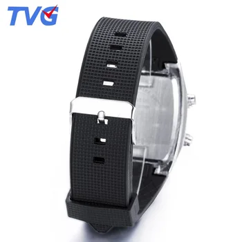 TVG Unqiue Design Bena Watche Bărbați Led Binar, Ceasuri Curea Silicon Electronice, Ceasuri de mana Barbati Militar Aviator Ceasuri