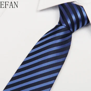 8cm Mens Cravată de Mătase Fulare Stripe Jacquard Țesute Clasic Legături de Gât pentru Bărbați Formale de Afaceri, Petrecere de Nunta, Cadou Mire AS01-38