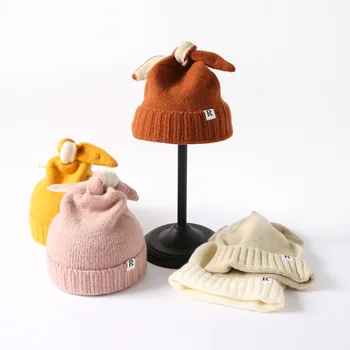 Urechi De Iepure Căciuli, Pălării Pentru Femei De Iarnă Chelioși Pălării Tricotate Cald Capace Fete Casual Palarie Cald Gorros