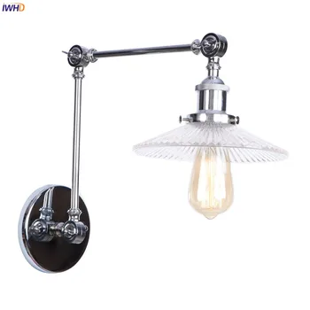 IWHD Industriale Decor Vintage Lampă de Perete Dormitor Bar Oglindă Scara de Lumină Loft Retro, Lumini de Perete Corpuri de Wandlamp Aplicatiile Murale
