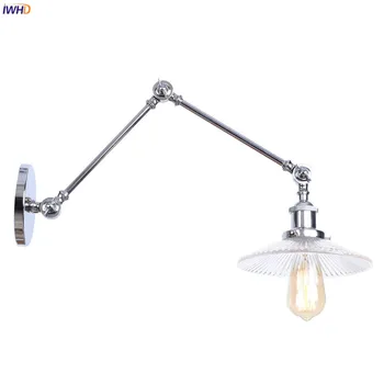 IWHD Industriale Decor Vintage Lampă de Perete Dormitor Bar Oglindă Scara de Lumină Loft Retro, Lumini de Perete Corpuri de Wandlamp Aplicatiile Murale