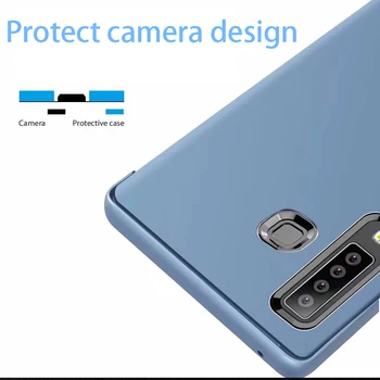 Smart Mirror Caz Flip Pentru Samsung Galaxy Note 10 9 8 S10 S9 S8 S7 Plus A9 A7 A8 2018 A10 A20 A30 A50 A60 A80 A70 M10 A20E Acoperi