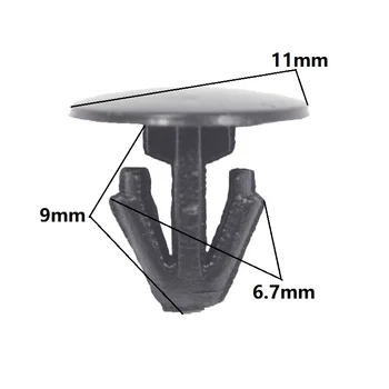 6.5 mm bandă de etanșare unghii cleme de fixare Automată a panoului Ornamental mic de etanșare nituri de plastic 100buc