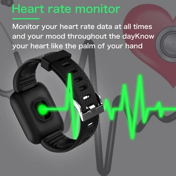 Ceas Inteligent Brățară Rata De Inima Tracker De Fitness Ceasuri Bărbați Femei Monitor De Presiune Sanguina Sport Impermeabil Smartwatch