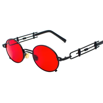AIMISUV Steampunk ochelari de Soare Femei de Lux Ovale de sticlă Soare Ochelari de Acoperire de Metal Retro Vintage de sex Masculin UV400 ochelari de soare pentru Bărbați